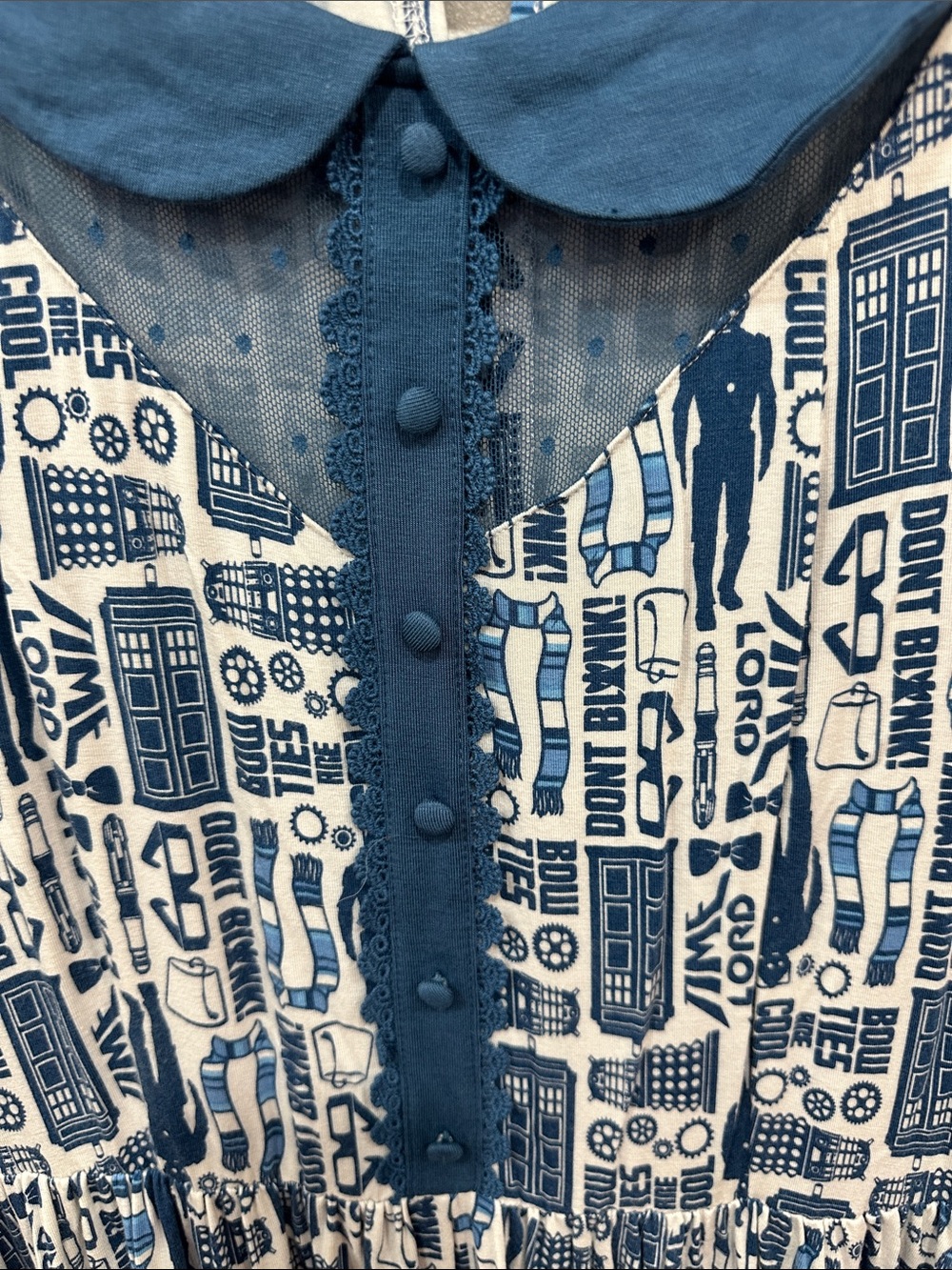 Dr. Who Peter Pan Collar Dress - Picture 4 of 7